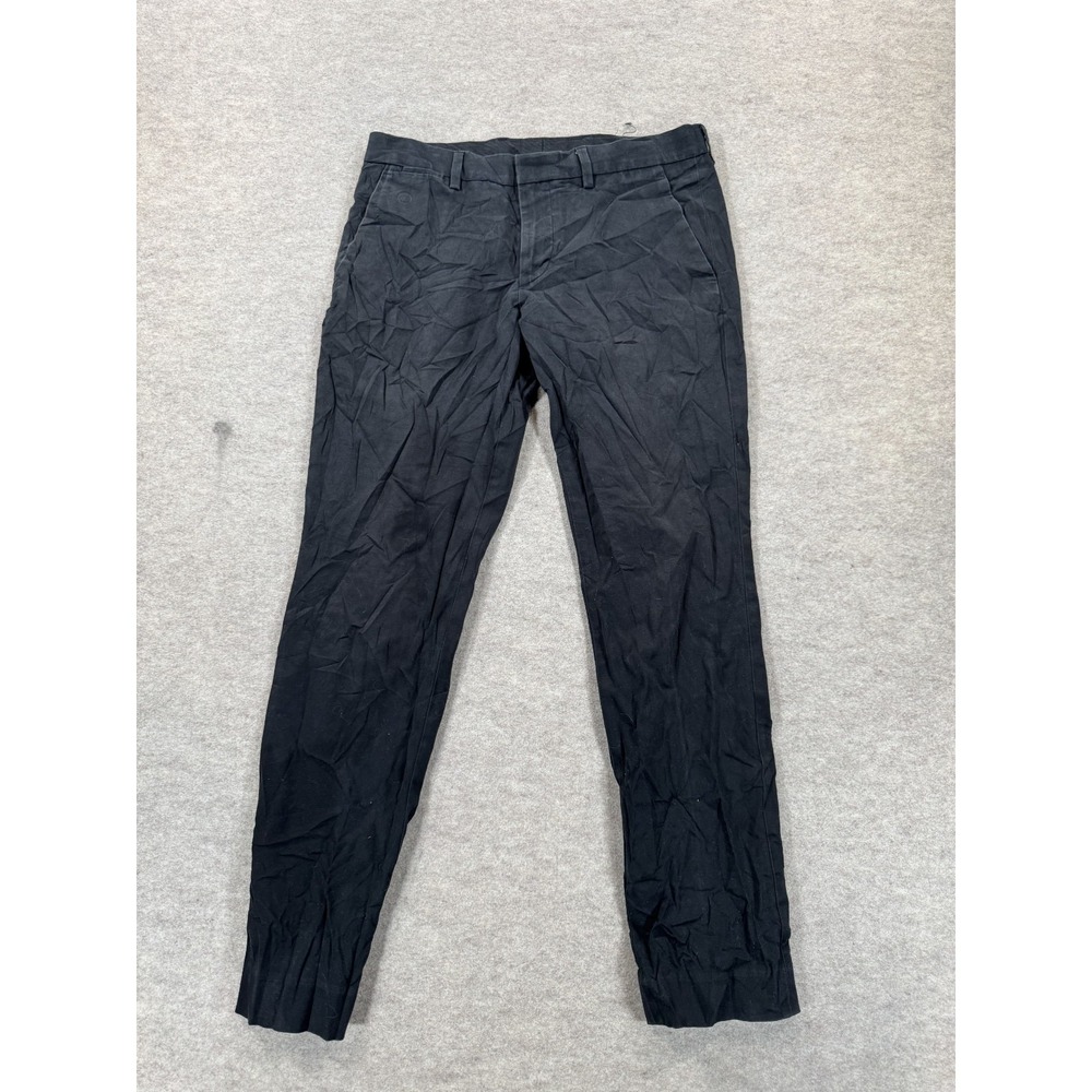 Express Innovator Dress Pants Mens 28x30 Black Cotton Straight Business Formal